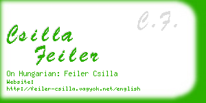 csilla feiler business card